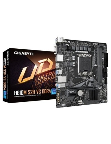 Placa Base Gigabyte H610M S2H V3 DDR4 Socket 1700/ DDR4/ PCIe 4.0/ Micro ATX