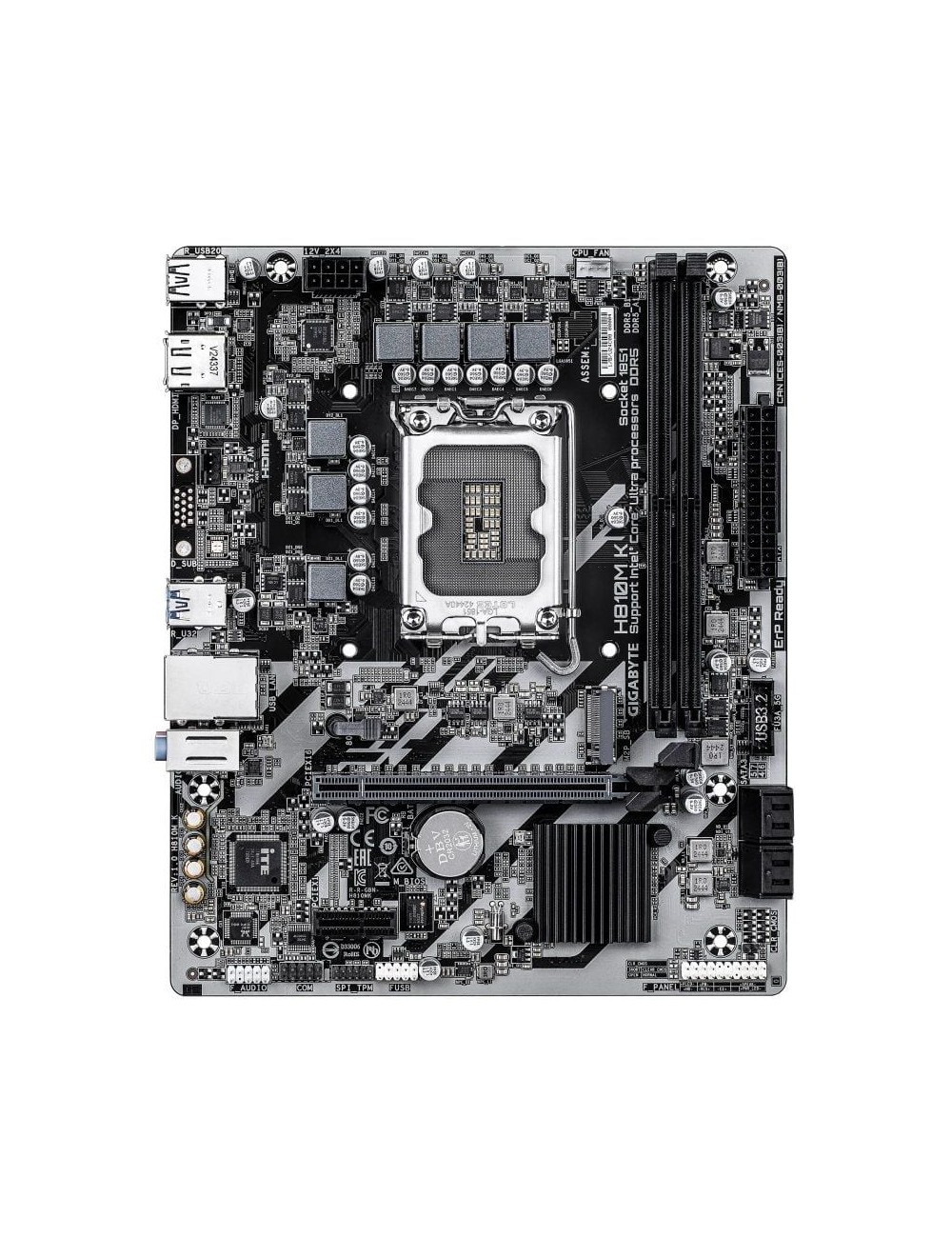 Placa Base Gigabyte H810M K Socket 1851/ DDR5/ PCIe 4.0/ Micro ATX