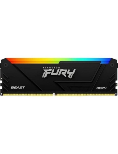 Memoria RAM Kingston FURY Beast RGB 8GB/ DDR4/ 3600MHz/ 1.35V/ CL17/ DIMM