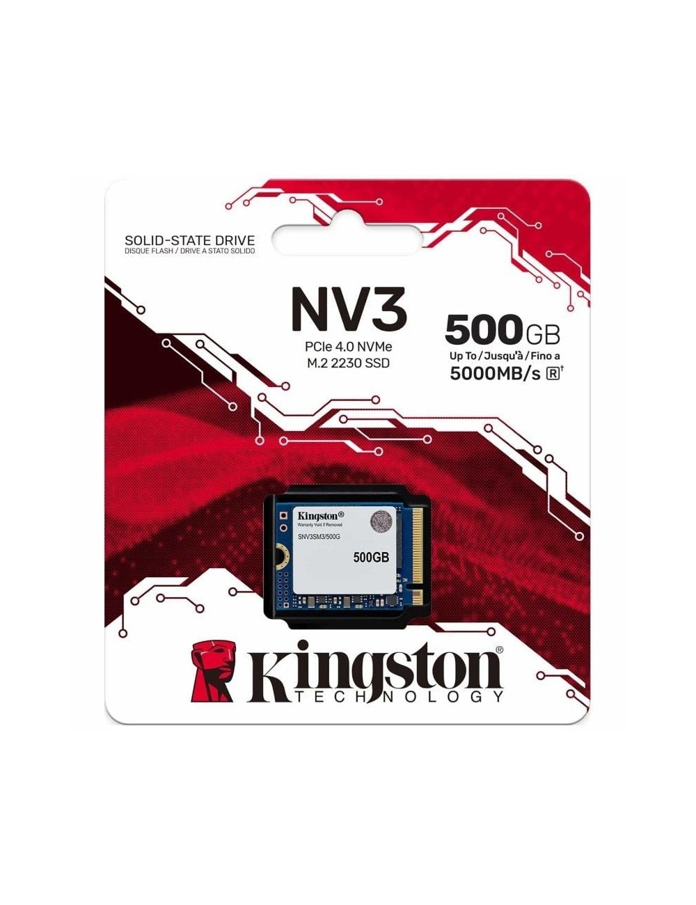 Disco SSD Kingston NV3 500GB/ M.2 2230 PCIe Gen4