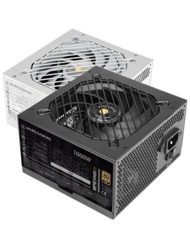 Fuente de Alimentación Mars Gaming MPB1000SI/ 1000W/ Ventilador 12cm/ 80 Plus Gold