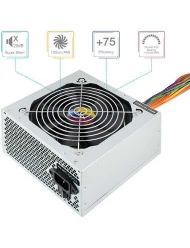 Fuente de Alimentación TooQ TQAPOLO-550SP/ 550W/ Ventilador 12cm
