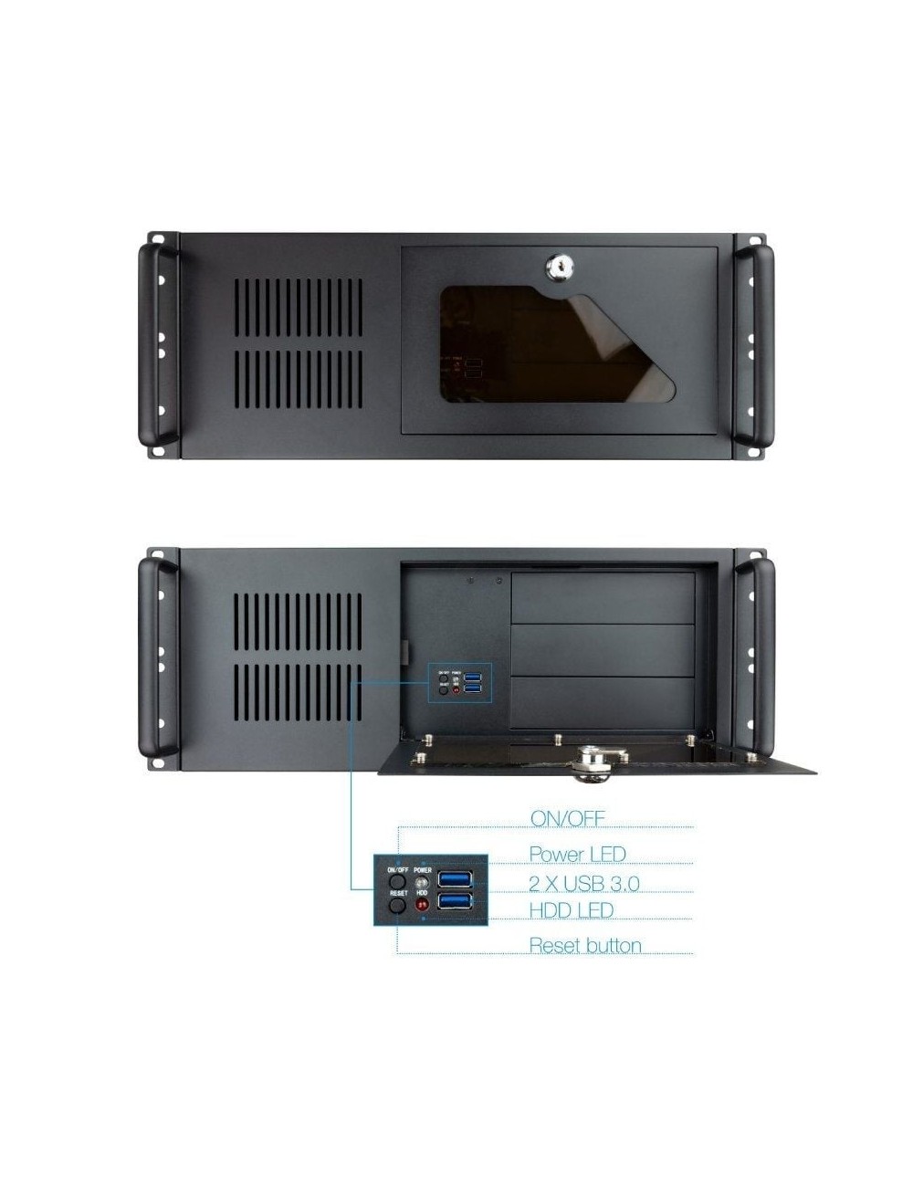 Caja Rack TooQ RACK-406N-USB3