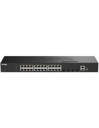Switch Gestionable D-Link DGS-1530-28/E 24 Puertos/ RJ-45 10/100/1000/ SFP