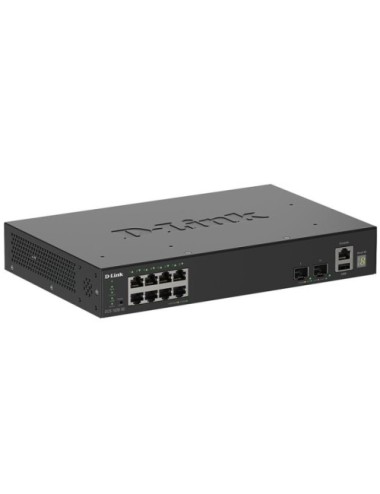 Switch Gestionable D-Link DGS-1530-10/E 8 Puertos/ RJ-45 Gigabit 10/100/1000/10G/ SFP
