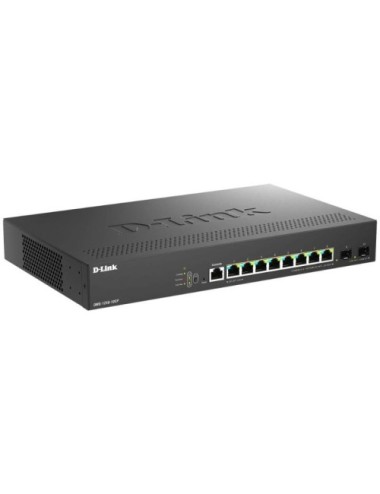 Switch D-Link DMS-1250-10SP/E 8 Puertos/ RJ-45 Gigabit 100/1000/2.5G/ SFP/ PoE