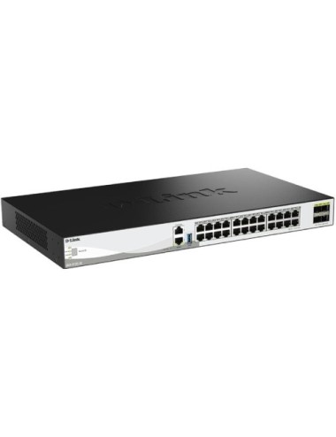 Switch Gestionable D-Link DXS-3130-28/E 24 Puertos/ RJ-45 10Gbps/ SFP/ PoE