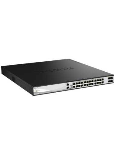 Switch Gestionable D-Link DXS-3130-28P/E 24 Puertos/ RJ-45 10/100/1000/ SFP/ PoE