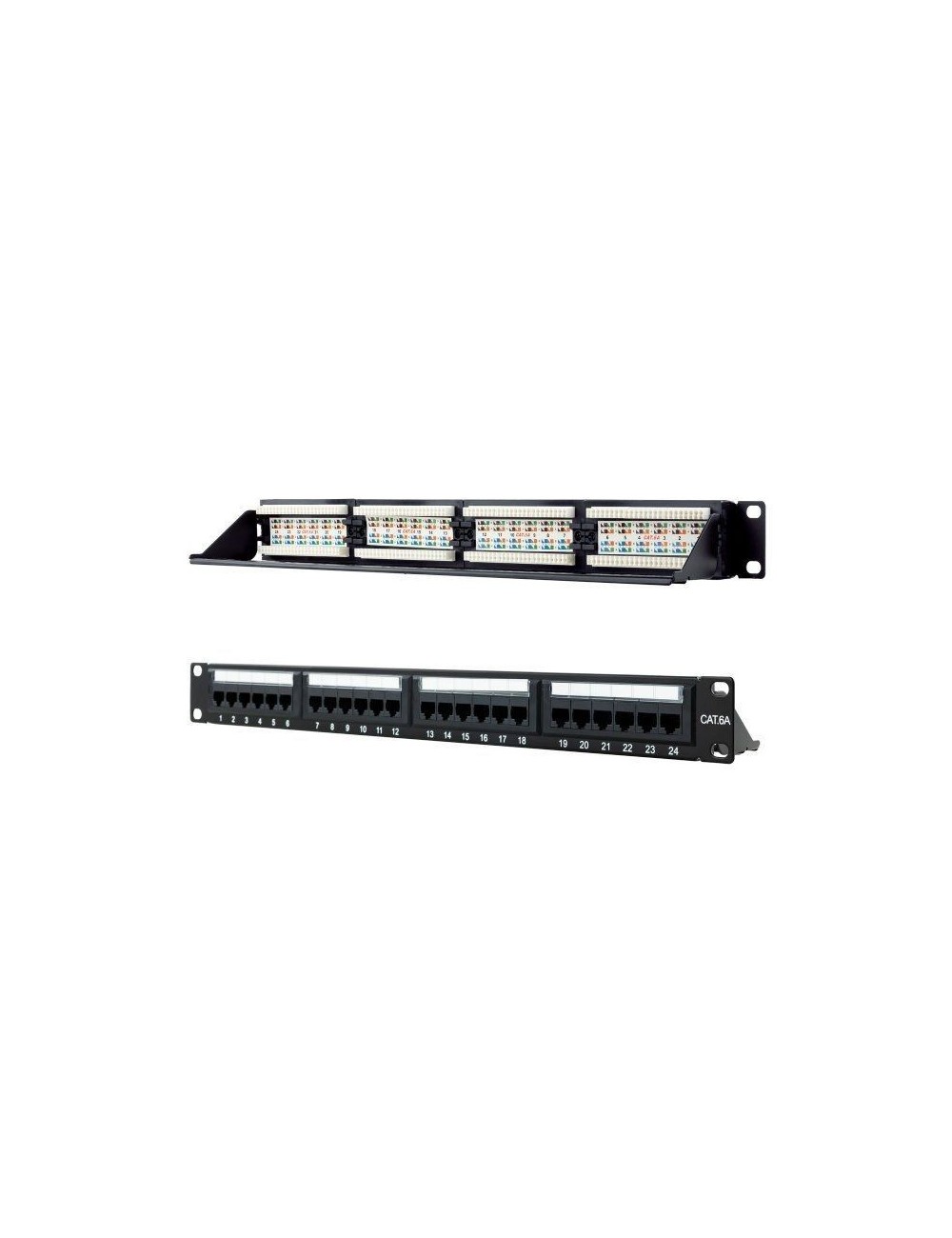 Patch Panel Nanocable 10.21.4124/ 24 Puertos/ Cat.6a/ Altura 1U