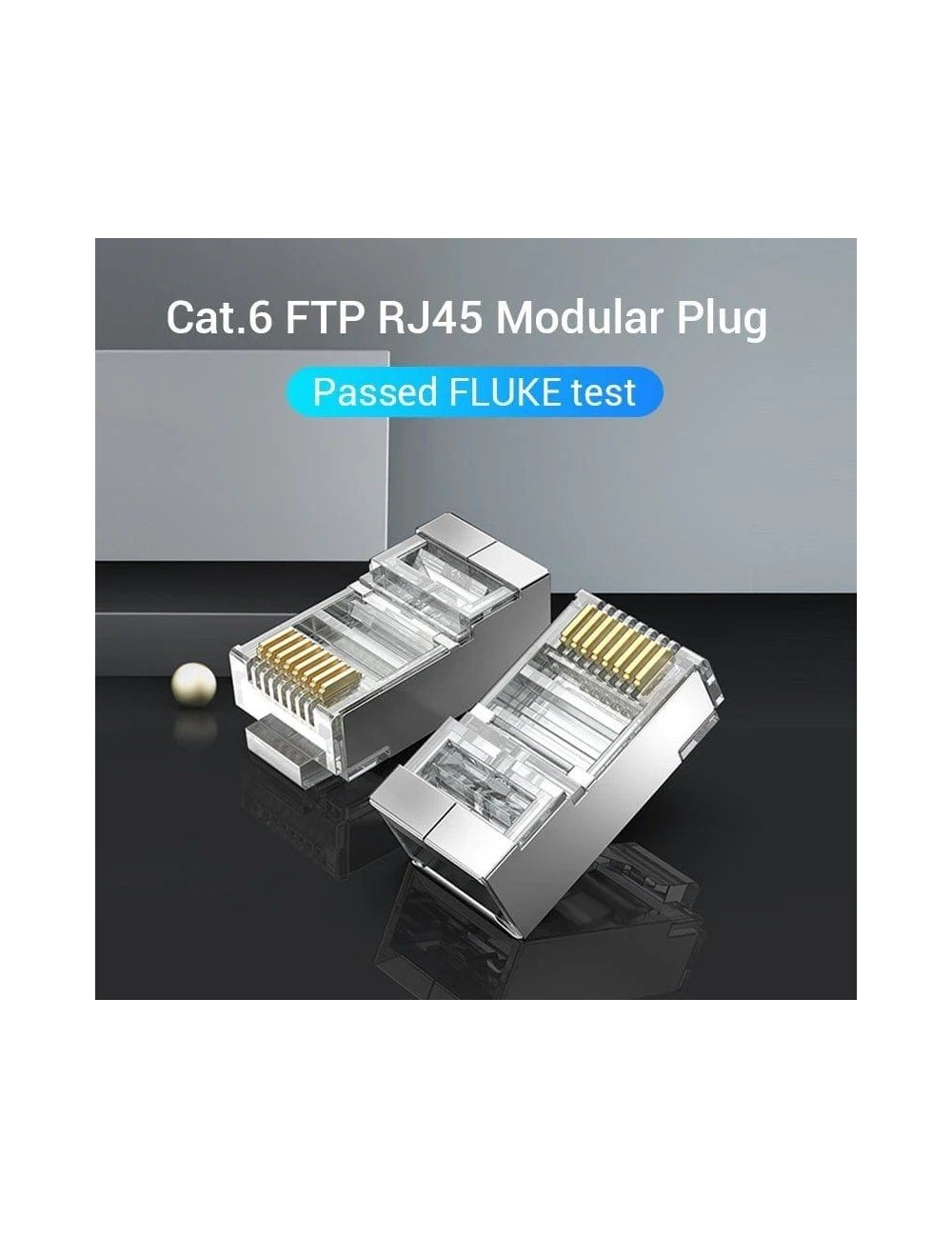 Conector RJ45 IDCR0-10/ Cat.6 FTP/ 10 uds