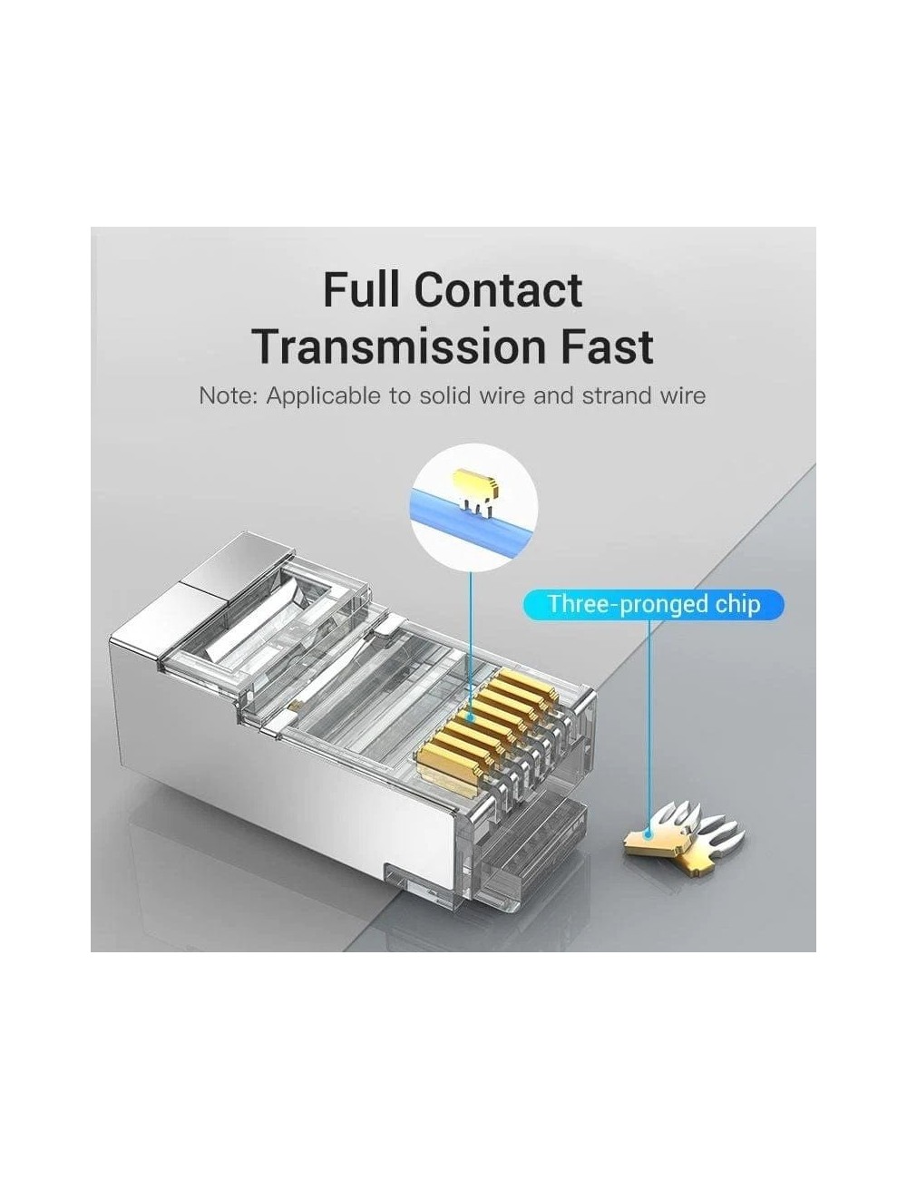 Conector RJ45 IDCR0-10/ Cat.6 FTP/ 10 uds