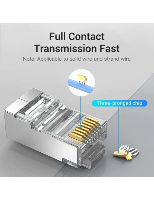 Conector RJ45 IDCR0-10/ Cat.6 FTP/ 10 uds
