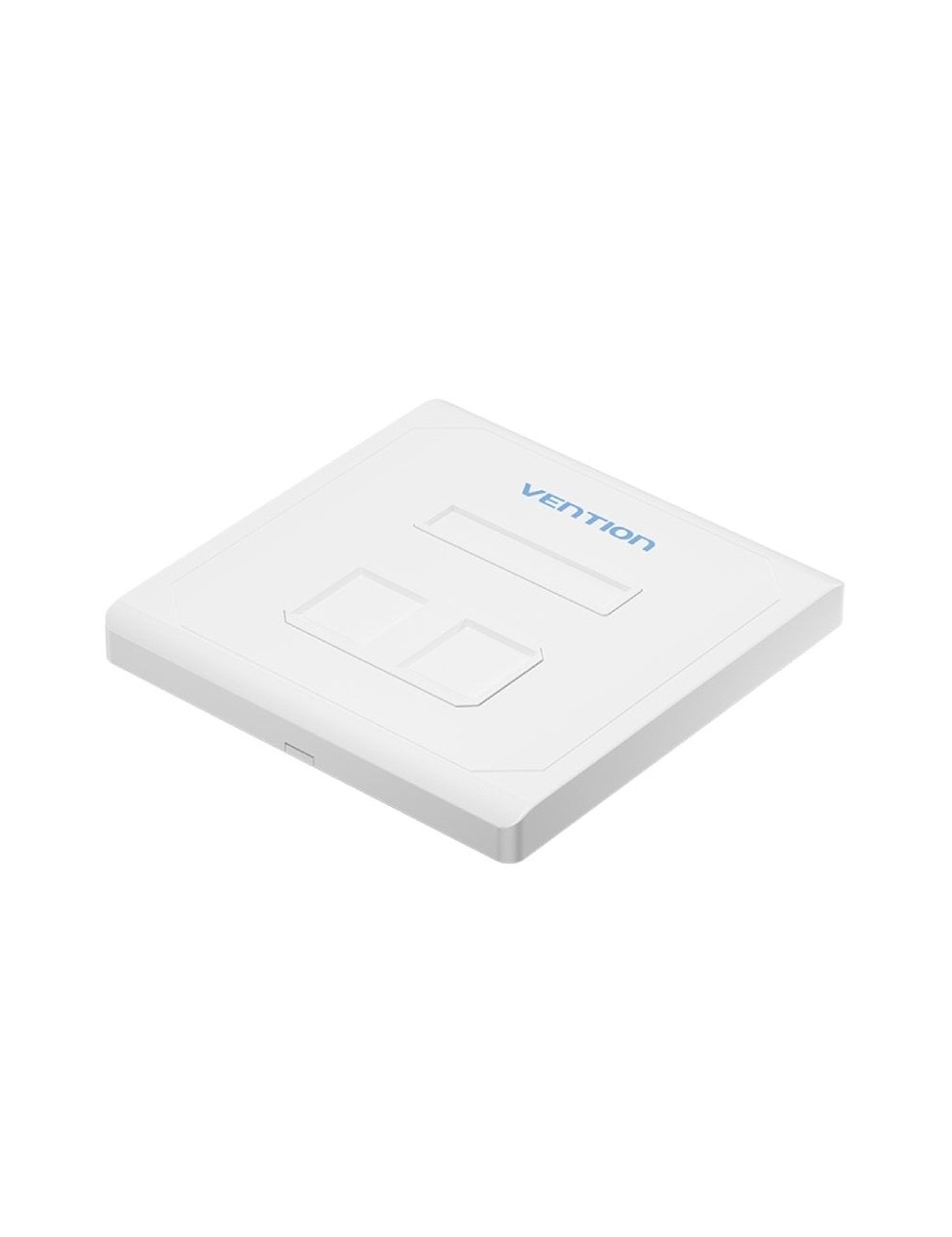 Placa de Pared Keystock Vention IFEW0/ 2 Puertos RJ45