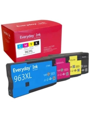 Cartucho de Tinta compatible Xerox 006R04993 compatible con HP 963XL MultiPack/ 1600 páginas/ Negro/ Cian/ Magenta/ Amarillo
