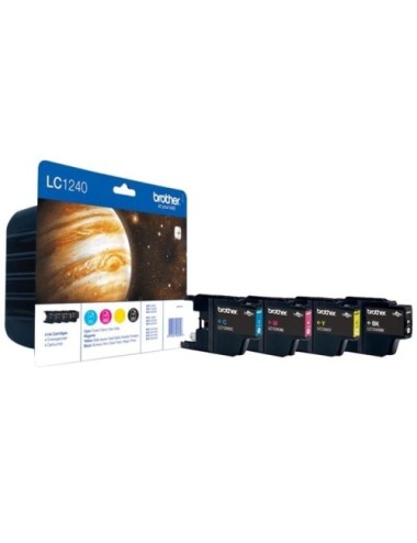 Cartucho de Tinta Original Brother LC1240VALBP/ Multipack/ Cian/ Magenta/ Amarillo/ Negro