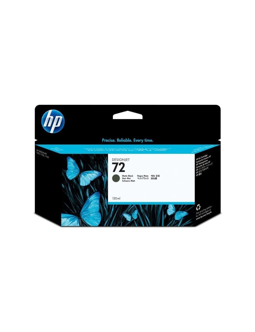 Cartucho de Tinta Original HP nº72/ Negro Mate