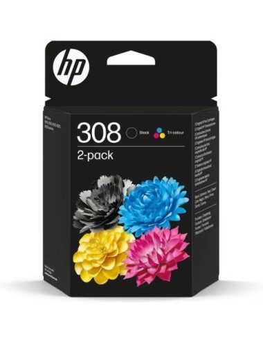 Cartucho de Tinta Original HP nº308 Multipack/ Negro + Tricolor