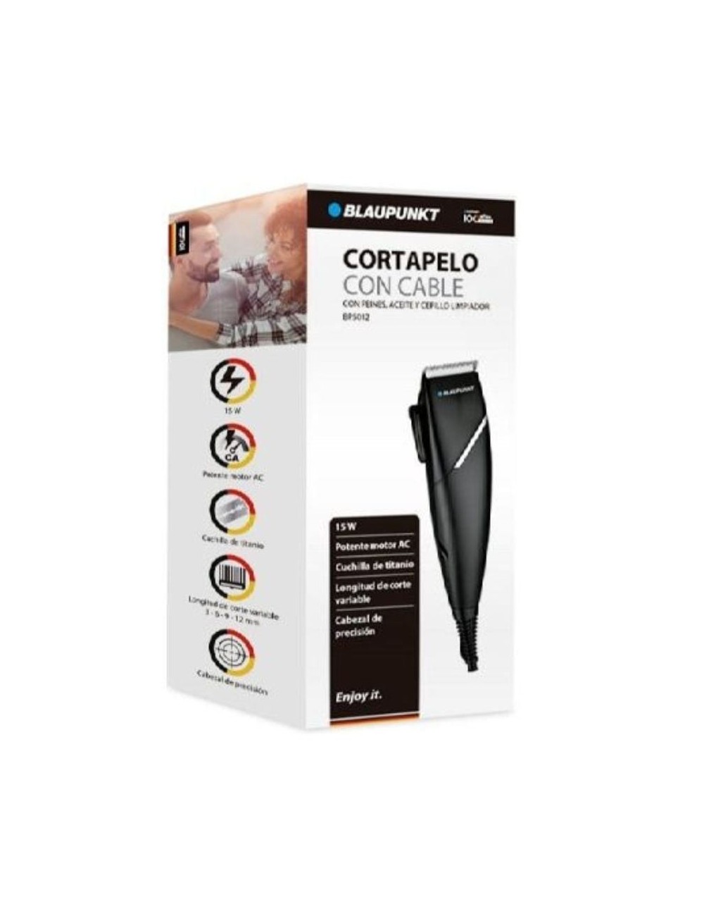 Cortapelos Blaupunkt BP5012 con Cable/ 6 Accesorios