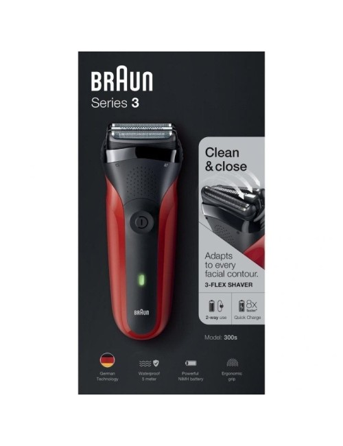 Afeitadora Braun Series 3 300S/ con batería