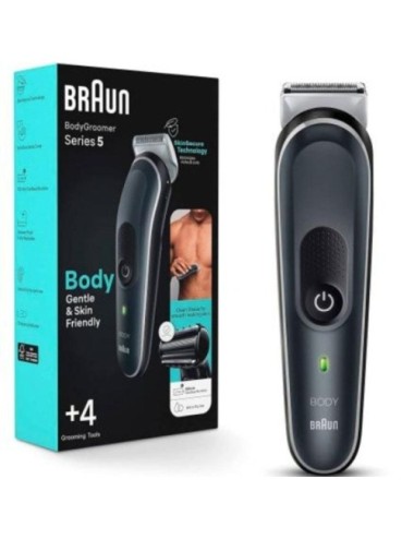 Cortapelos Braun BodyGroomer Series 5 BG5360/ con Batería/ 4 Accesorios