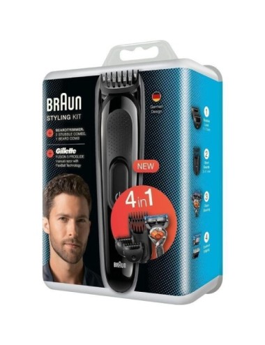 Cortapelos Braun SK3000/ con Batería/ 4 Accesorios