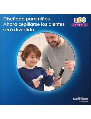 Cepillo Dental Oral-B Vitality Kids Lightyear/ Incluye Funda y 4 Pegatinas Temáticas
