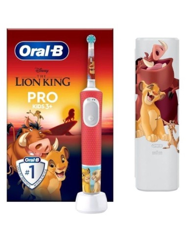 Cepillo Dental Oral-B Pro Kids 3 Rey León/ Incluye 1 Recambio y Funda