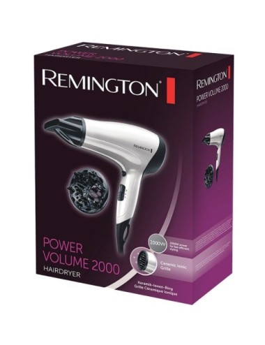 Secador Remington Power Volume 2000/ 2000W/ Iónico/ Blanco