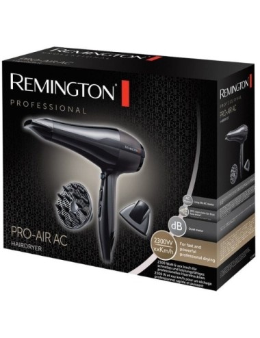 Secador Remington Pro-Air AC/ 2300W/ Iónico/ Negro