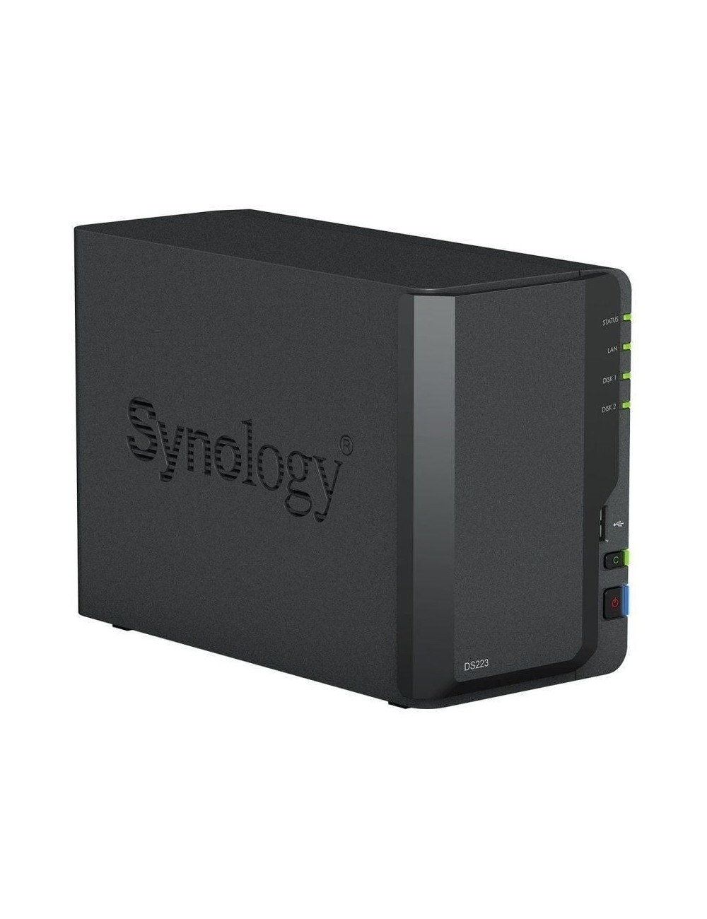 NAS Synology Diskstation DS223/ 2 Bahías 3.5'- 2.5'/ 2GB DDR4/ Formato Torre