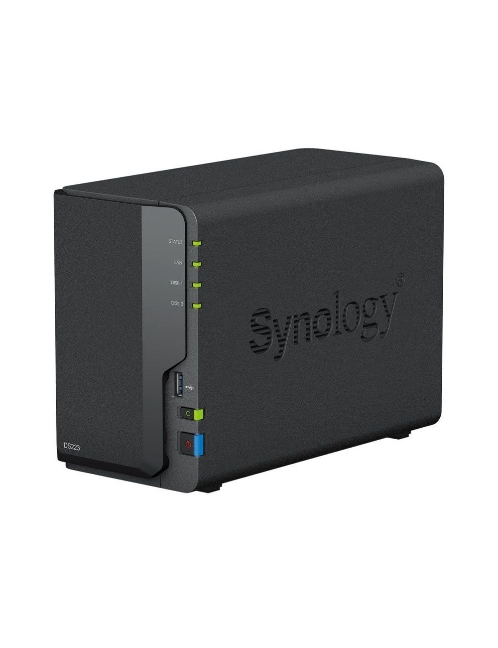 NAS Synology Diskstation DS223/ 2 Bahías 3.5'- 2.5'/ 2GB DDR4/ Formato Torre