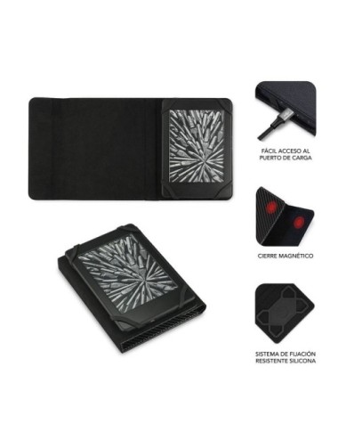 Funda para libro electrónico Subblim Clever Case/ Negra