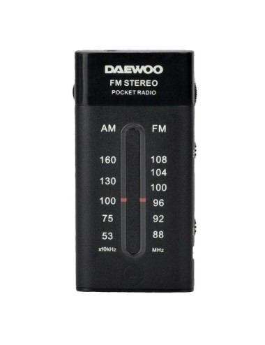 Radio Portátil Daewoo DW1109/ Negra