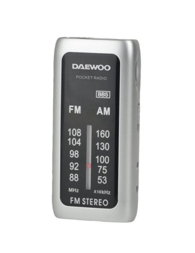 Radio Portátil Daewoo DW1129/ Plata