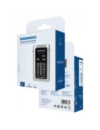 Radio Portátil Daewoo DW1129/ Plata