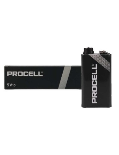 Pack de 10 Pilas Duracell PROCELL ID1604IPX10/ 9V/ Alcalinas