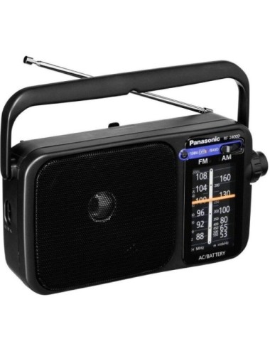 Radio Portátil Panasonic RF-2400DEG-K/ Negra