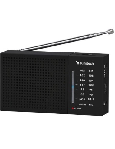 Radio Portátil Sunstech RPS412/ Negra