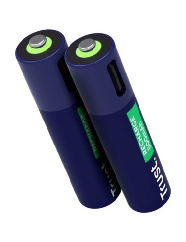 Pack de 2 Pilas AAA Trust 25585/ Recargables