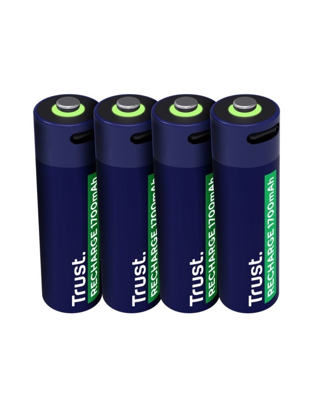 Pack de 4 Pilas AA Trust 25631/ Recargables