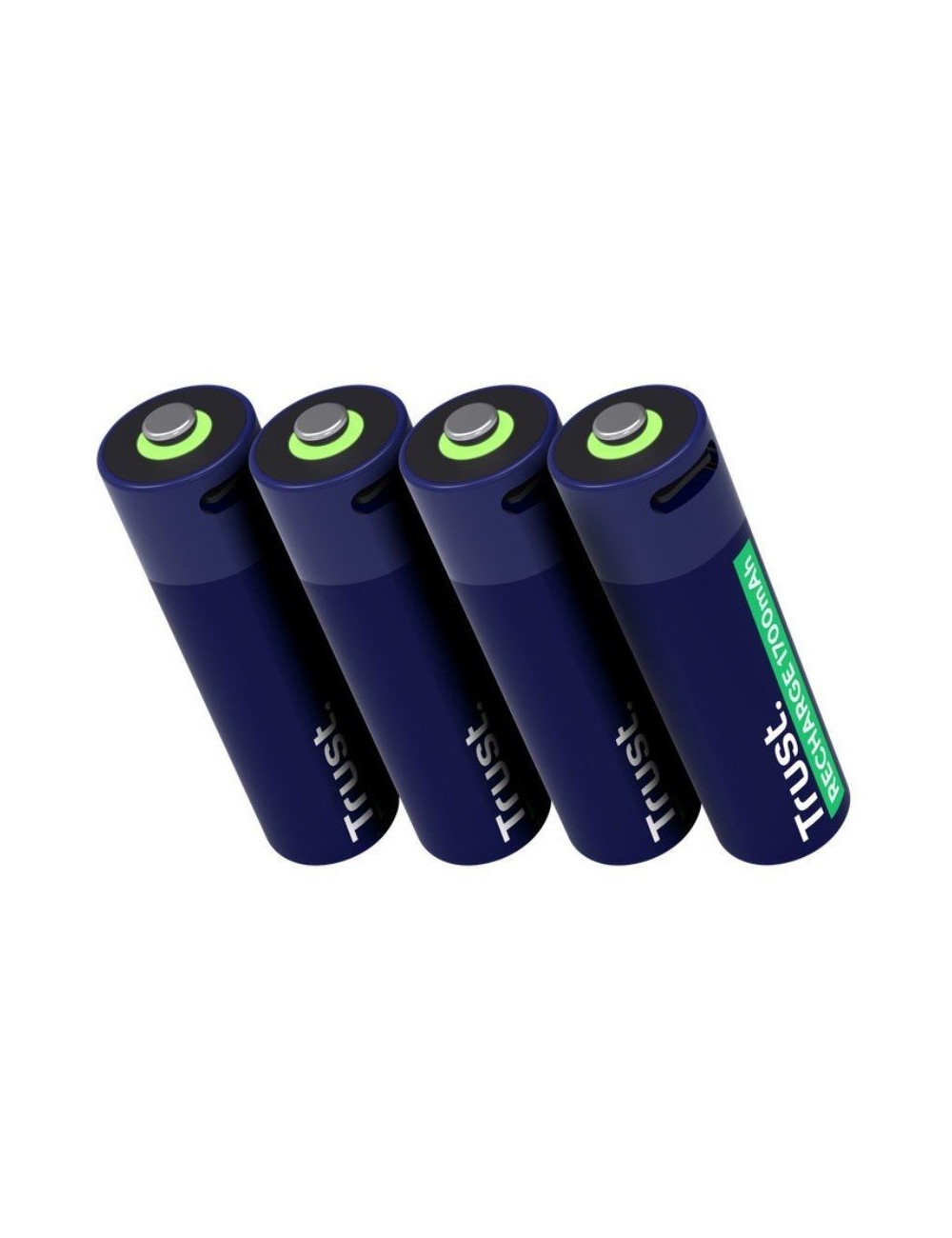 Pack de 4 Pilas AA Trust 25631/ Recargables