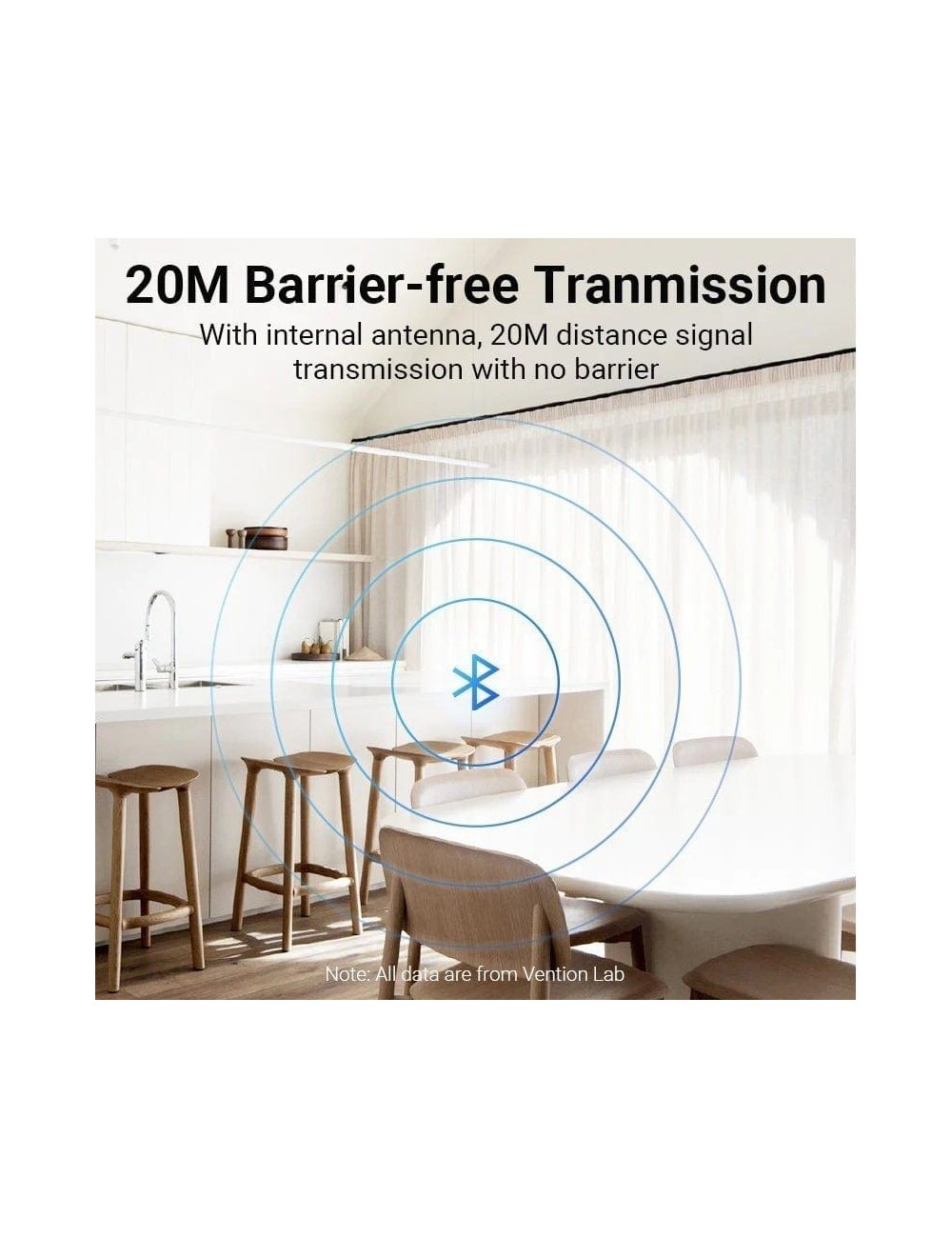 Transmisor y Receptor USB/ MP3/ Bluetooth Vention NAFB0