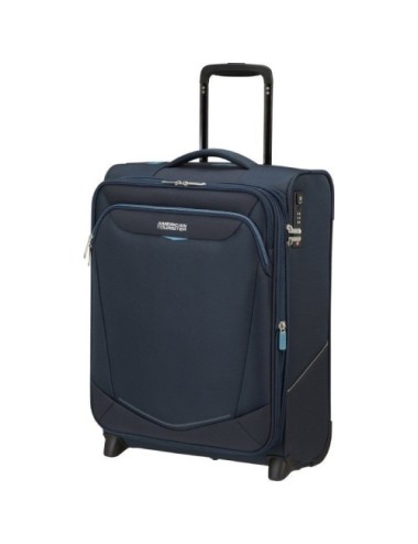 Maleta de Cabina American Tourister Upright SummerRide 55cm/ 55x40x20cm/ 2 Ruedas/ Azul Marino