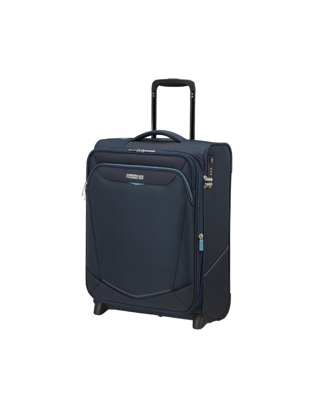 Maleta de Cabina American Tourister Upright SummerRide 55cm/ 55x40x20cm/ 2 Ruedas/ Azul Marino