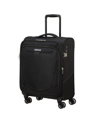 Maleta de Cabina American Tourister SummerRide Spinner 55cm/ 55x40x23cm/ 4 Ruedas/ Negra