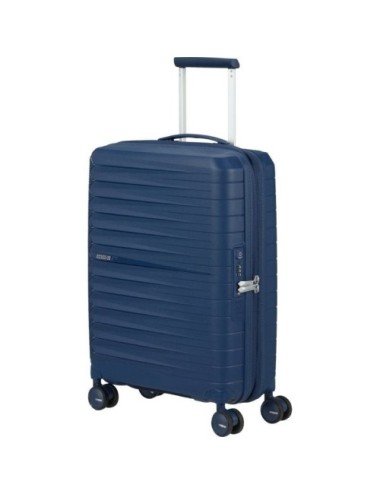 Maleta de Cabina American Tourister FastForward Spinner Expansible 55cm/ 55x40x23cm/ 4 Ruedas/ Azul Marino