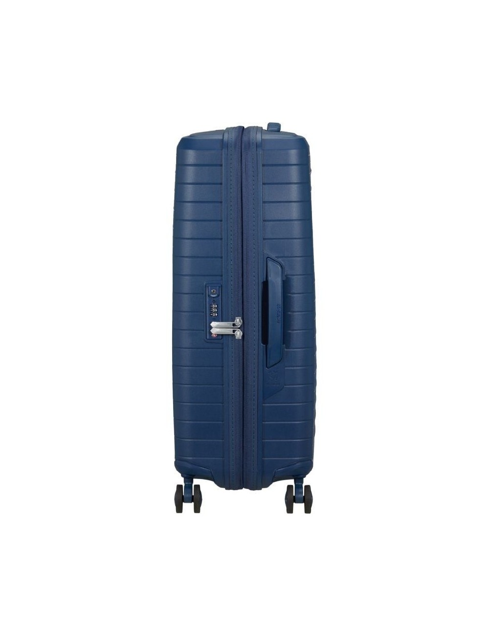 Maleta Mediana American Tourister FastForward Spinner Expansible 68cm/ 68x46x30cm/ 4 Ruedas/ Azul Marino