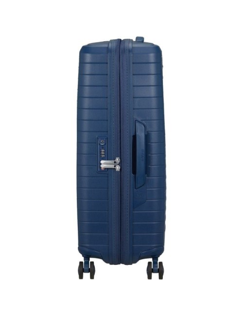 Maleta Mediana American Tourister FastForward Spinner Expansible 68cm/ 68x46x30cm/ 4 Ruedas/ Azul Marino