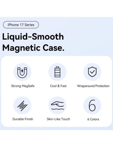 Funda Silicona con Magsafe Vention KVCPCB-10/ Compatible con iPhone 17/ Rosa