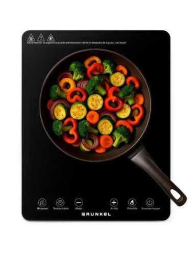 Vitrocerámica por Infrarrojos Grunkel IFR-2000/ 1 placa 370x290mm/ 2000W